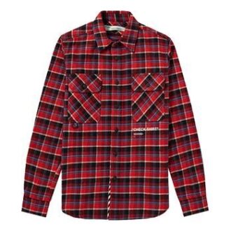 Camisas de cuadros multicolor para hombre de c/o Virgil Abloh