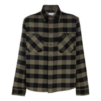 Camisas de franela a cuadros FW21 Arrow, manga larga, corte holgado, amarilla