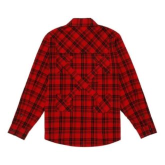 Camisas de franela a cuadros para hombre de Virgil Abloh, color rojo