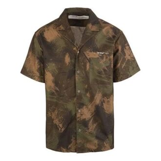 Camisas de manga corta con estampado de camuflaje para hombre de Off-White