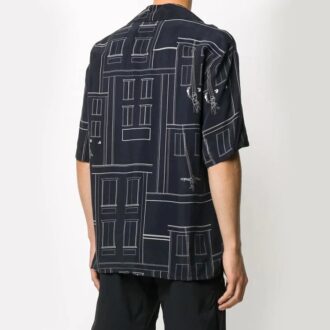 Camisas de manga corta con estampado festivo de pintor