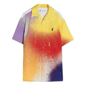 Camisas de manga corta con estampado Off-White x Katsu Crossover FW21 Naranja