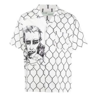 Camisas de manga corta con estampado, versión blanca