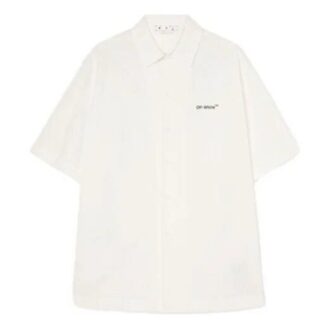 Camisas de manga corta con logotipo de flecha SS22, color blanco