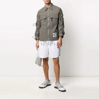 Camisas de manga larga con bolsillos cargo SS21 Gris