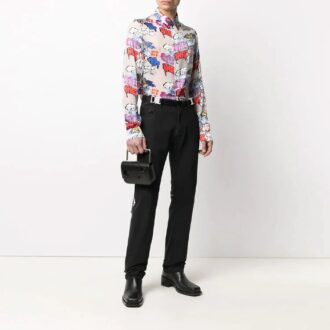 Camisas de manga larga con estampado de logotipo de graffiti SS21