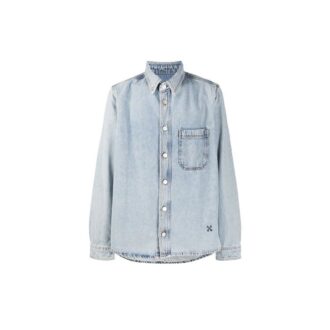 Camisas de manga larga de Denim Arrows para hombre