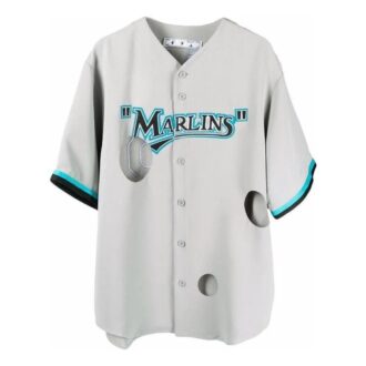 Camisas Off-White x New Era x MLB Miami Marlins «Blanco, azul y negro»