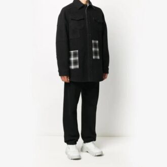 Camisas oversize a cuadros con bolsillos y botones