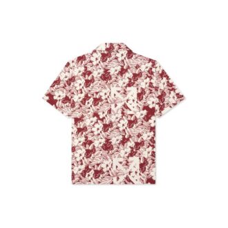 Camisas rojas de manga corta Off-White para hombre C/O VIRGIL ABLOH Flowers