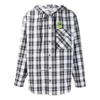 Camisas unisex de manga larga con capucha a rayas, color blanco