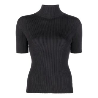 Camiseta acanalada con ribete del logotipo Off-White «Negro»