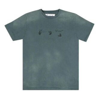 Camiseta ajustada con logo vintage «Teal»