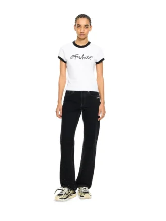 Camiseta ajustada con logotipo bordado