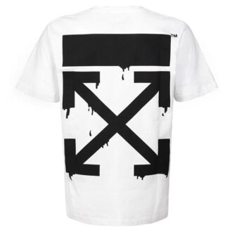 Camiseta ajustada de manga corta Bart Peace Sign «Blanca»