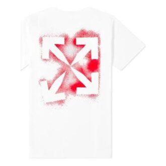 Camiseta ajustada de manga corta con estampado «Blanco/Rojo» en Pantalones Cortos