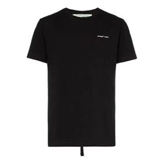 Camiseta ajustada de manga corta con logo de c/o Virgil Abloh para hombre en negro con Pantalones Cortos