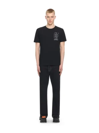 Camiseta ajustada Outline Double Arrow
