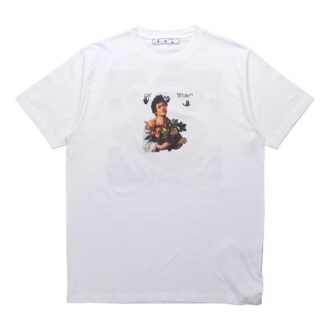Camiseta ajustada para niños Caravaggio «Blanco/Negro»