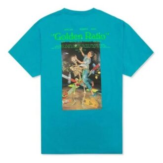 Camiseta azul de manga corta holgada con pintura de esqueleto de Off-White para hombre C/O VIRGIL ABLOH