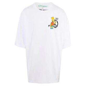 Camiseta Bart Peace Sign Super Mega «Blanca»