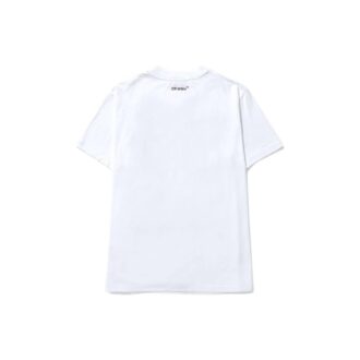 Camiseta blanca de manga corta con cuello redondo y estampado Elizabeth de Off-White para hombre, colección primavera-verano 2022