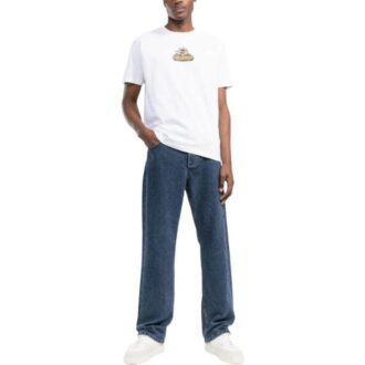 Camiseta blanca de manga corta con estampado de flechas de Off-White para hombre, colección primavera-verano 2022