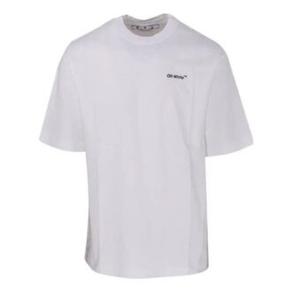 Camiseta blanca de manga corta con estampado de letras del alfabeto SS22