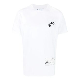 Camiseta blanca de manga corta con estampado del logotipo de Off-White Men’s x Teenage Engineering