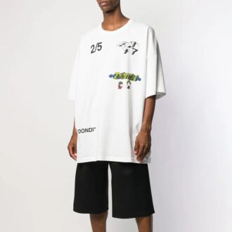 Camiseta blanca de manga corta con estampado en la espalda Off-White para hombre