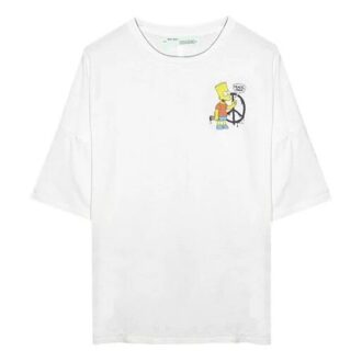 Camiseta blanca de manga corta Off-White para hombre C/O VIRGILABLOH Simpson Arrow