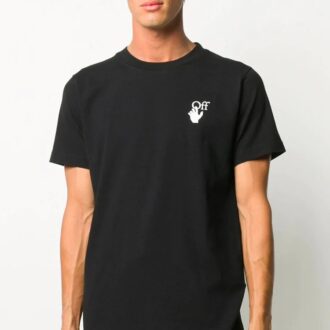 Camiseta con aplique del logotipo de Arrows para hombre, color negro