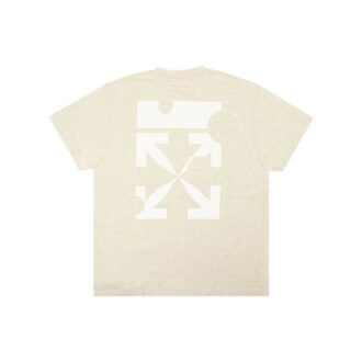 Camiseta con estampado de logotipo en melange «Gris»