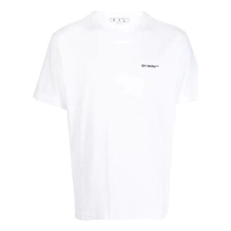 Camiseta con estampado del logotipo en diagonal