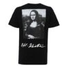 Camiseta de pantalones cortos con estampado de la Mona Lisa SS19