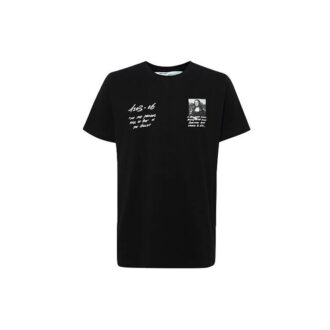 Camiseta con estampado gráfico de la Mona Lisa oversize /Blanca