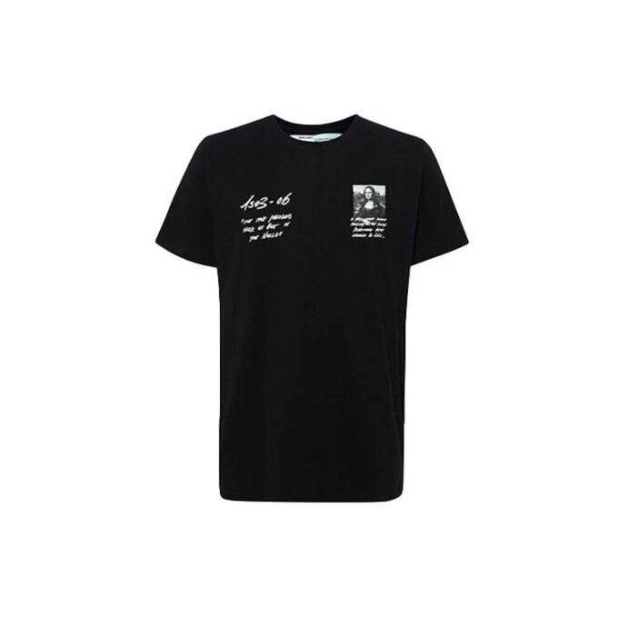 Camiseta de pantalones cortos con estampado de la Mona Lisa SS19