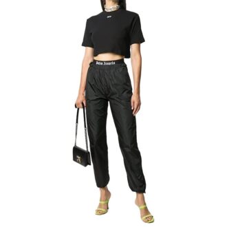 Camiseta corta de pantalones cortos con estampado de logotipo Off-White