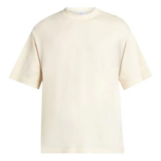 Camiseta de algodón con bordado de flechas «Angora White»