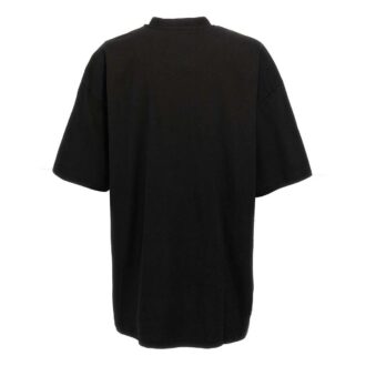 Camiseta de algodón con estampado de logotipo «Negro»