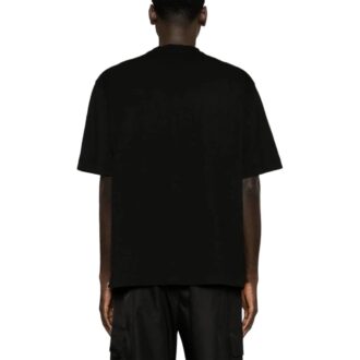 Camiseta de algodón con estampado del logotipo de OW 23 Skate «Negro»