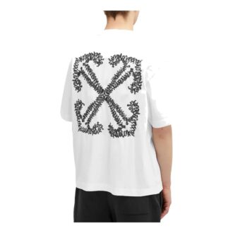 Camiseta de algodón con motivo de Arrows SS24 «Blanco»