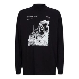 Camiseta de cuello alto Factory «Negro»