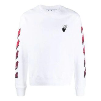 Camiseta de cuello redondo con flechas Arrows de la colección SS21 para hombre, color blanco