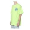 Camiseta de cuello redondo con logo impreso para hombre, amarillo/verde