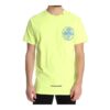 Camiseta de cuello redondo con logo impreso para hombre, amarillo/verde