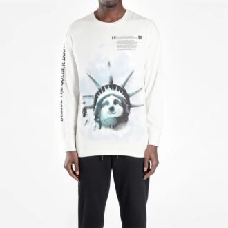 Camiseta de la Estatua de la Libertad «Negro, Blanco, Azul»