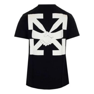 Camiseta de manga corta Agreement con estampado, color negro