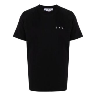 Camiseta de manga corta Caravaggio Arrow de Off-White para hombre, color liso, negra