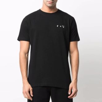 Camiseta de manga corta Caravaggio Arrow de Off-White para hombre, color liso, negra